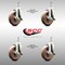 Service Caster 5 Inch 316SS High Temp Glass Filled Nylon 12mm Stem Caster Set Brake SCC SCC-SS316TS20S514-GFNSHT-TLB-M1215-4 - alternate 3